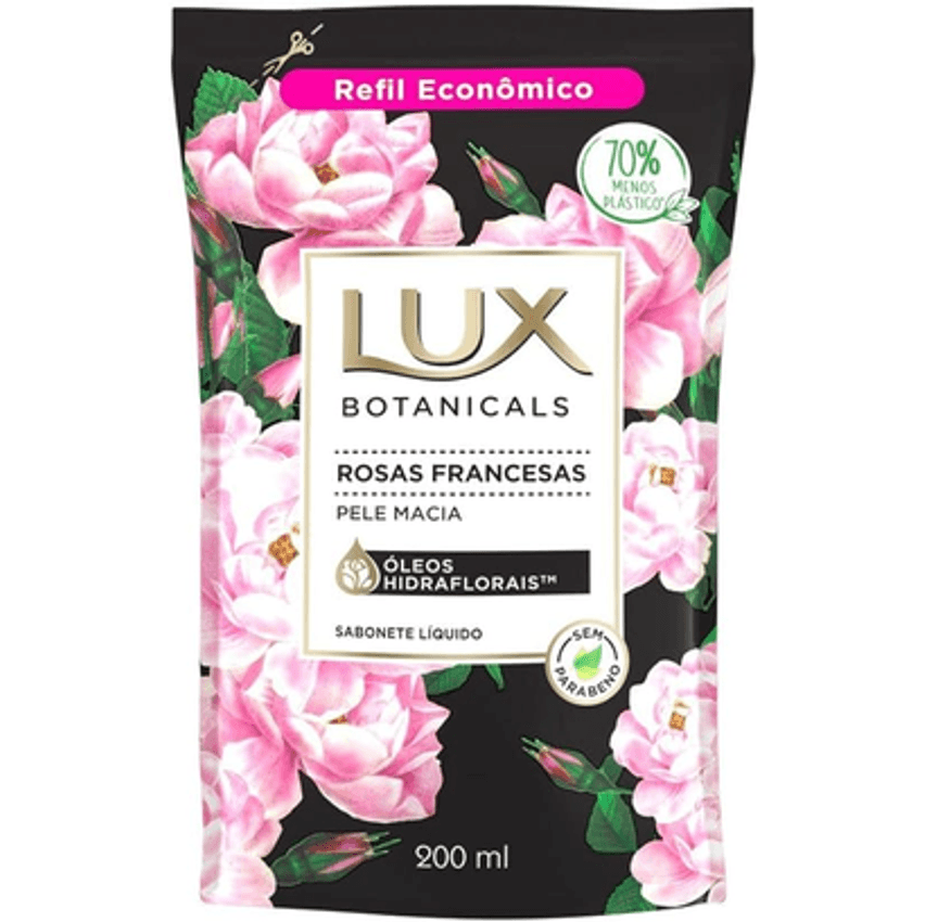 Sabonete Liquido Lux Rosas Francesas 200ml Refil