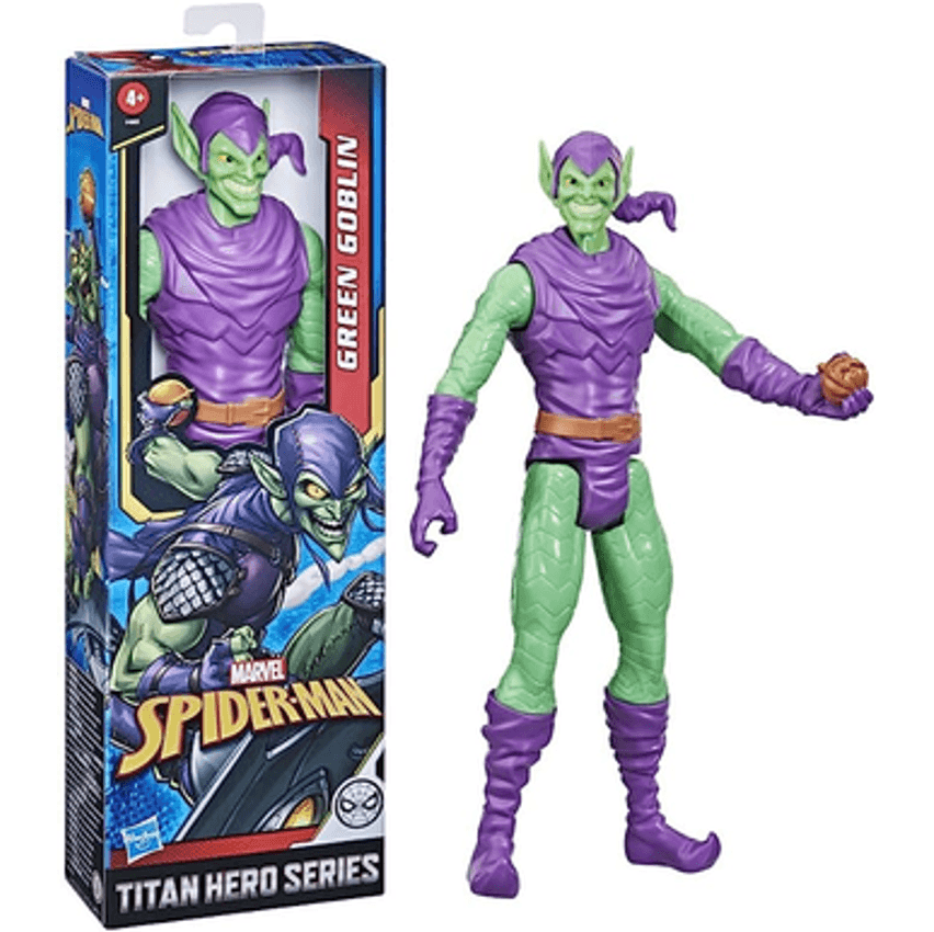 Marvel, Boneco Goblin Titan Hero, Duende, Verde e roxo