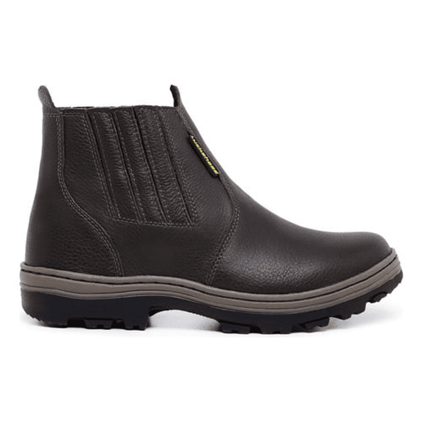 Bota Botina Em Couro Trabalho Ou Passeio