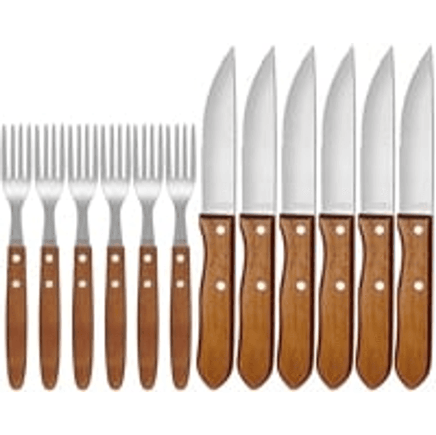 Mor - Conjunto Churrasco Garfo E Faca 12 Peças
