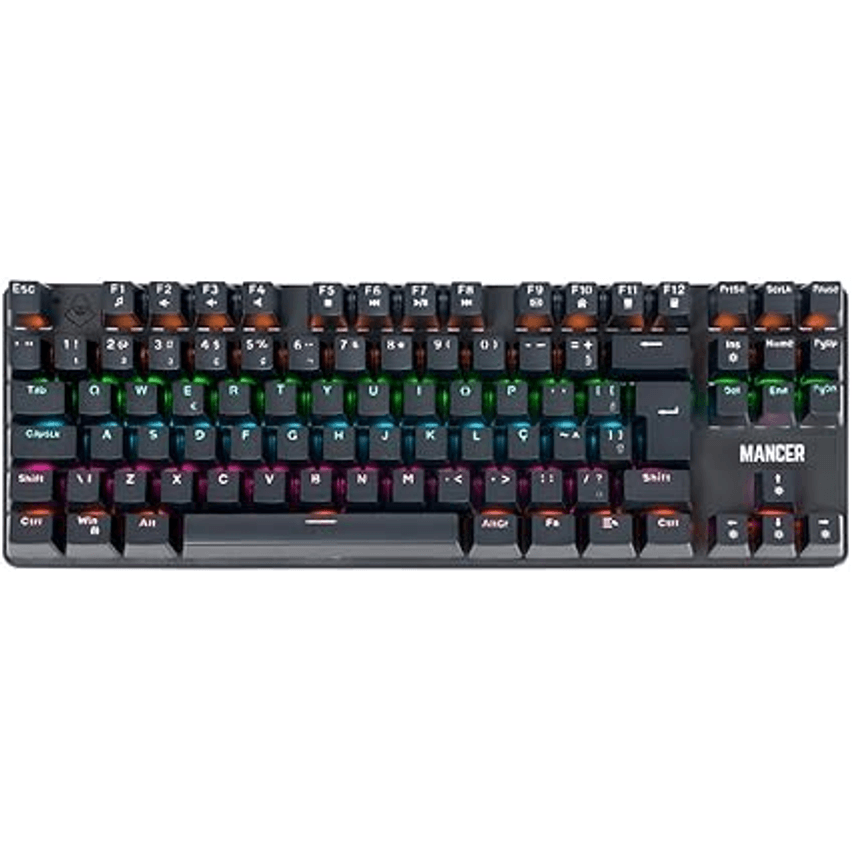 Teclado Mecânico Mancer Shade MK3 | Rainbow | Switch Huano Vermelho | Preto | MCR-SHM3-RBW01RD