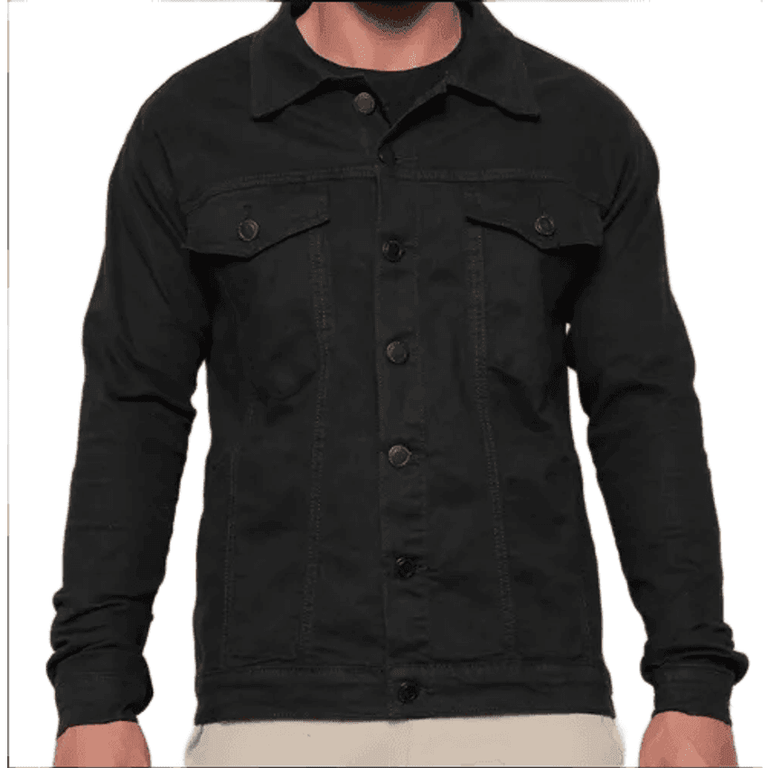 Jaqueta Sarja Masculina Esporte Fino Linha Premium Cor Preta