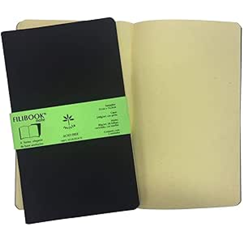 Caderneta Filibook 30Fls. 21X12,5 Pt/Mf Pacote Com 02-56127