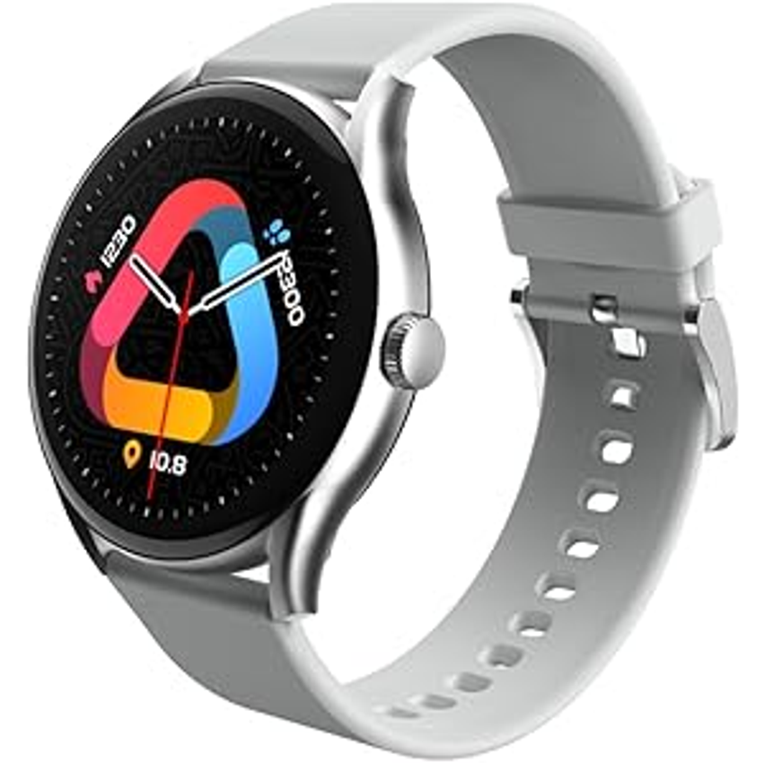 Relógio QCY GT S8 modelo WA23S8A Prata