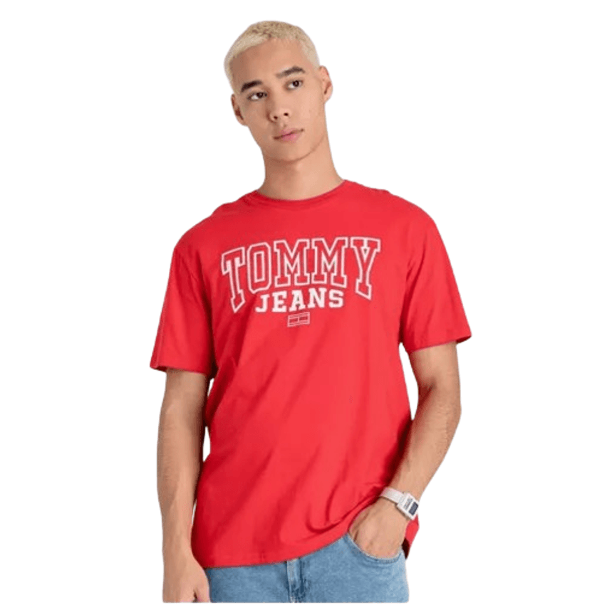 Camiseta Tommy Jeans Masculina Arc Entry Graphic Vermelha