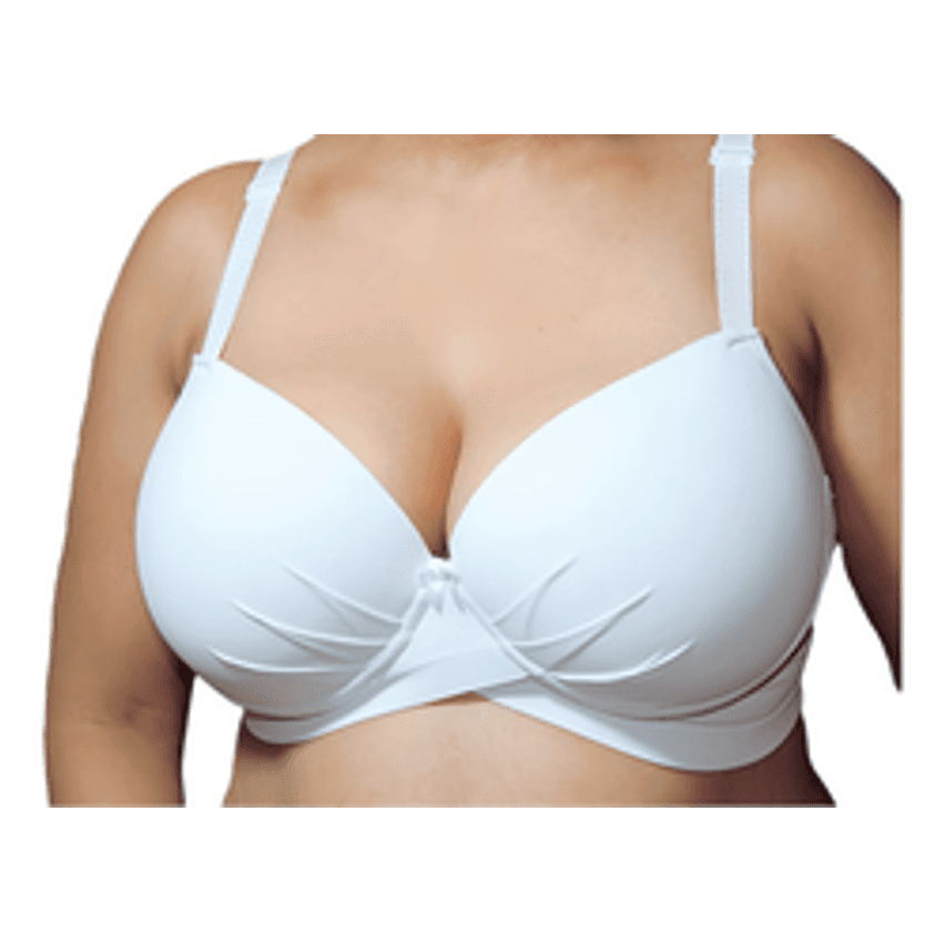 Sutiã Plus Size Base Cruzada Reforçado Com Bojo Push Up