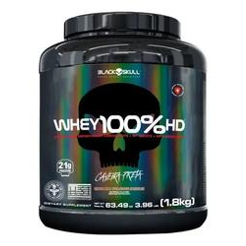 Whey 100% Hd Sabor Chocolate 1,8kg Black Skull