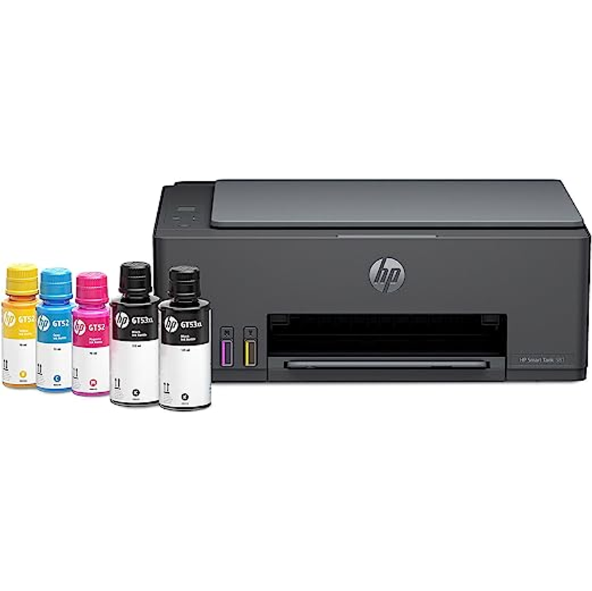 Impressora Multifuncional HP Smart Tank 581 Tanque de Tinta Colorida WiFi com autorreparo USB Impressora Copiadora e Scanner Cor ‎Cinza Chumbo 4A8D5A 110/220V