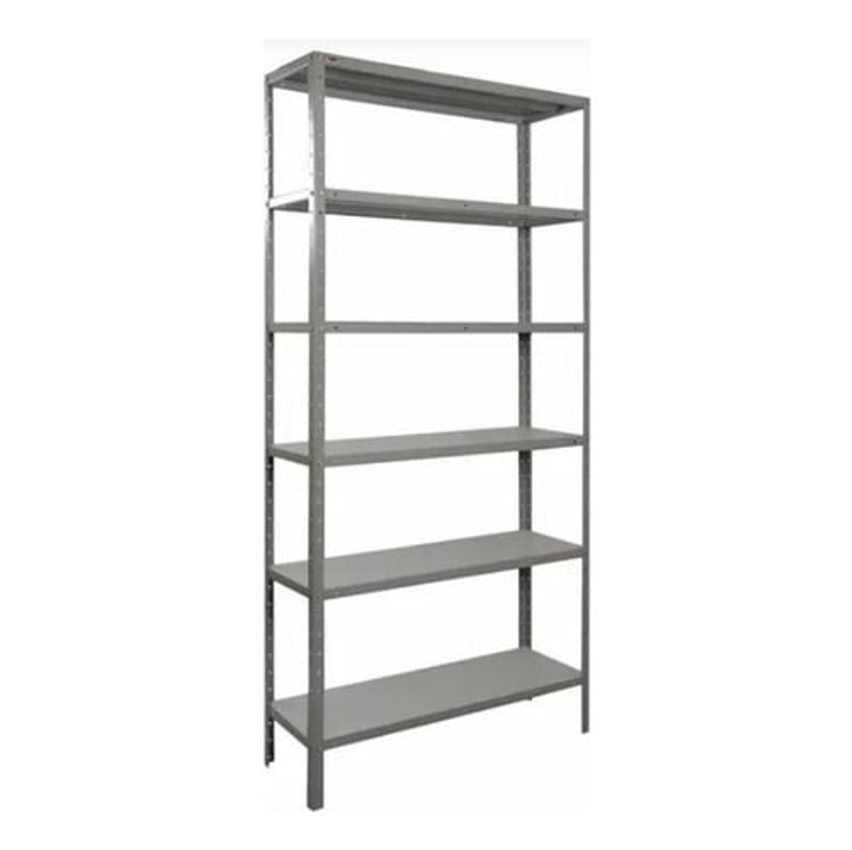 Estante Armário De Aço 6 Bandejas 90cm Cinza Suporta 150kg