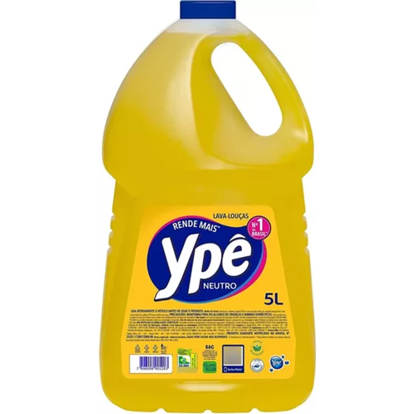 Detergente Lava Louça Ypê Neutro 5L