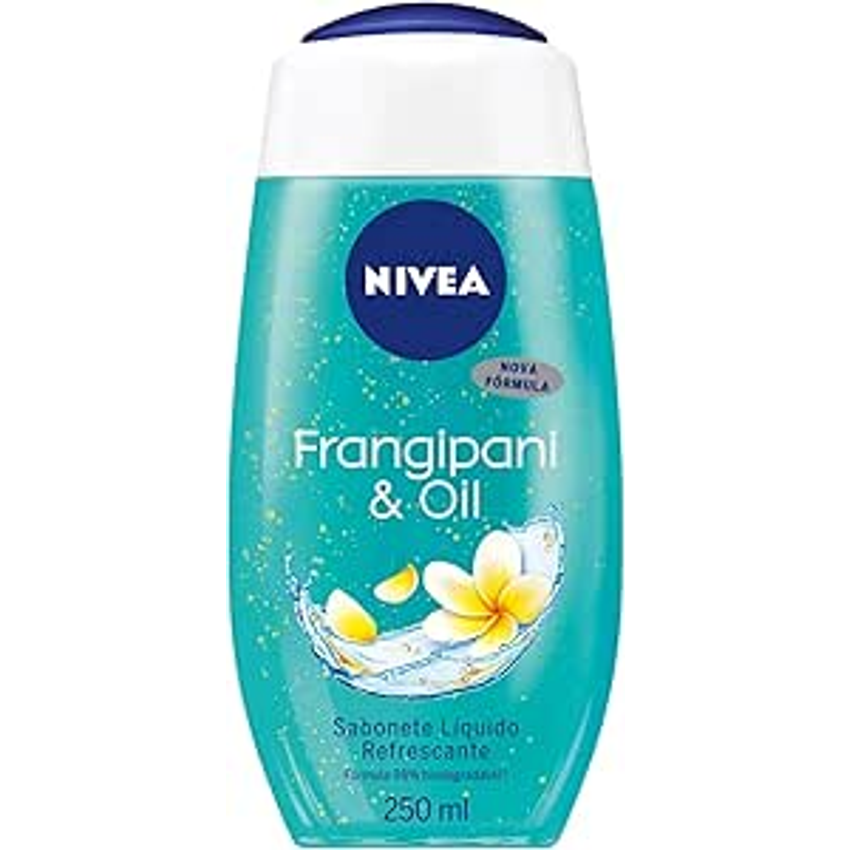 Nivea Sabonete Líquido Frangipani & Oil 250ml - Fragrância Da Flor Frangipani Com Pérolas De Óleo, Sensação De Pele Macia E Hidratada