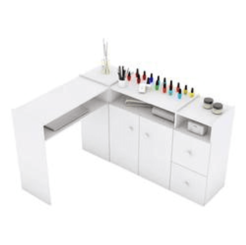 Mesinha Manicure L Completa Organizador 200 Esmaltes Premium