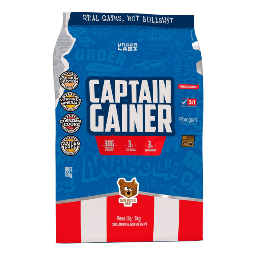 Hipercalórico Captain Gainer Real Fckng Gainz Under Labz