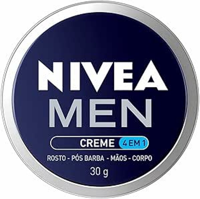 Nivea Men Creme 4 Em 1 30g - Hidratação Intensa, Evita Ressecamento, Com Vitamina E, Textura Creme, Rápida Absorção