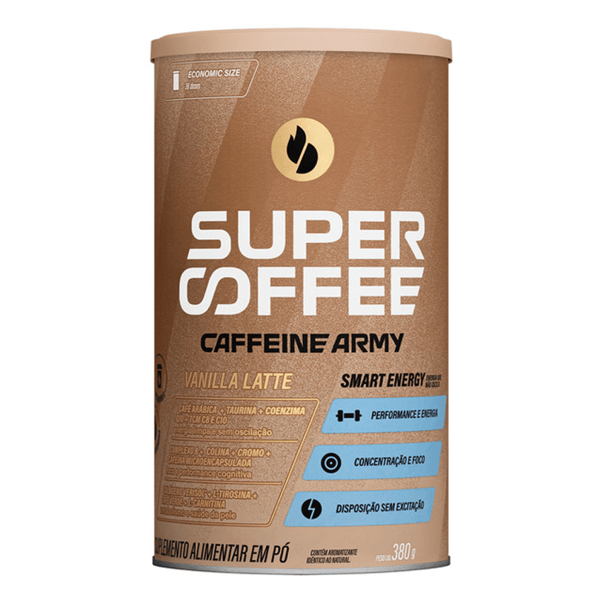 Supercoffee Vanilla Latte - Economic Size (380g) - Caffeine Army