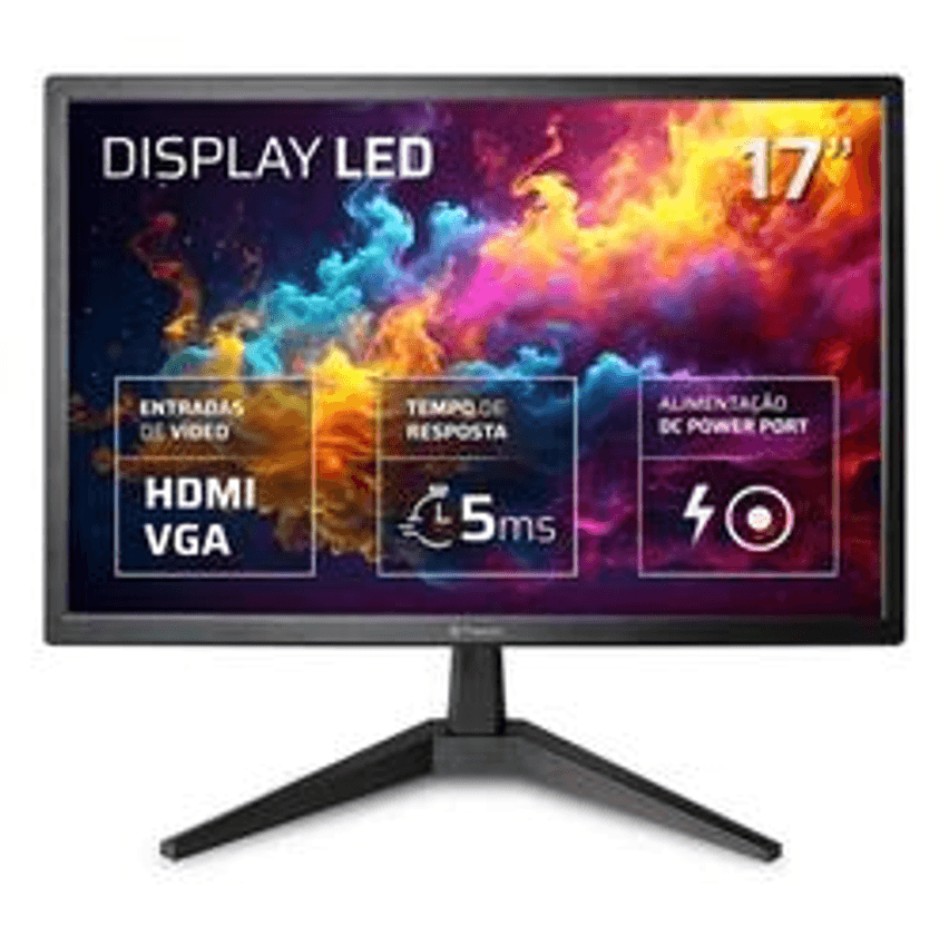 Monitor Fmaxx MQ17V Led 17 Com Hdmi Vga Vesa Cor Preto