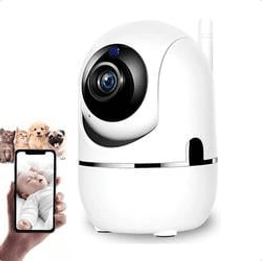 Babá Eletrônica Câmera Wifi Sem Fio Visão Noturna 360º Nfe