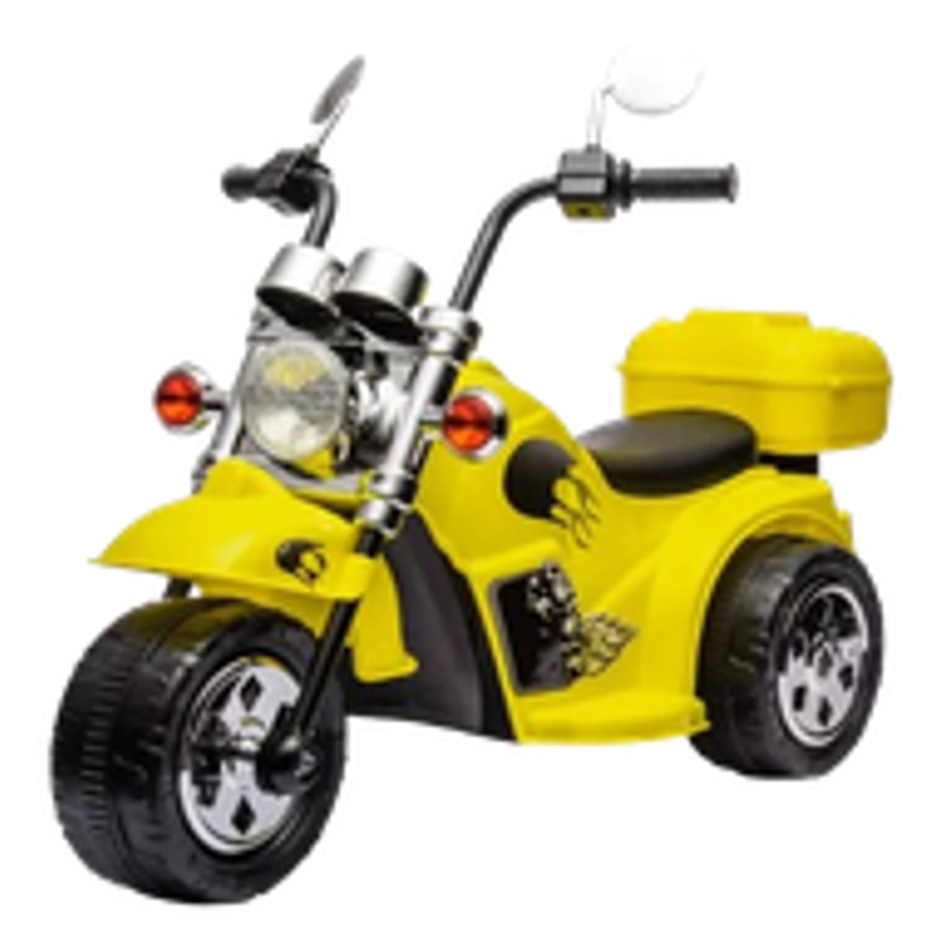 Moto Infantil Elétrica Zippy Toys Harley Bateria 6v Com Retrovisores Som Luz