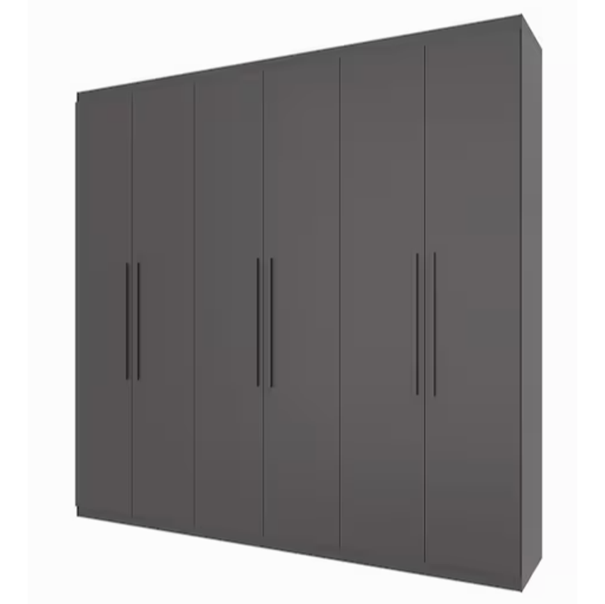 Guarda-Roupa Casal Bartira Genova com 6 Portas, 3 Gavetas e 236,7 cm de Largura