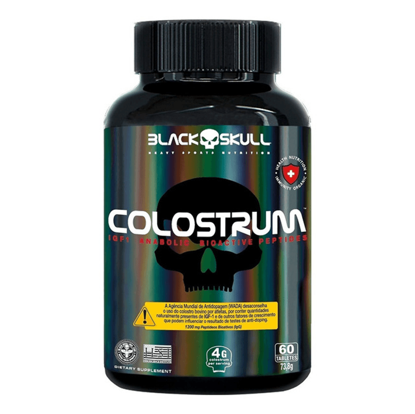 Colostrum (colostro) Black Skull - 60 Tab Caveira Preta Sabor Without Flavor