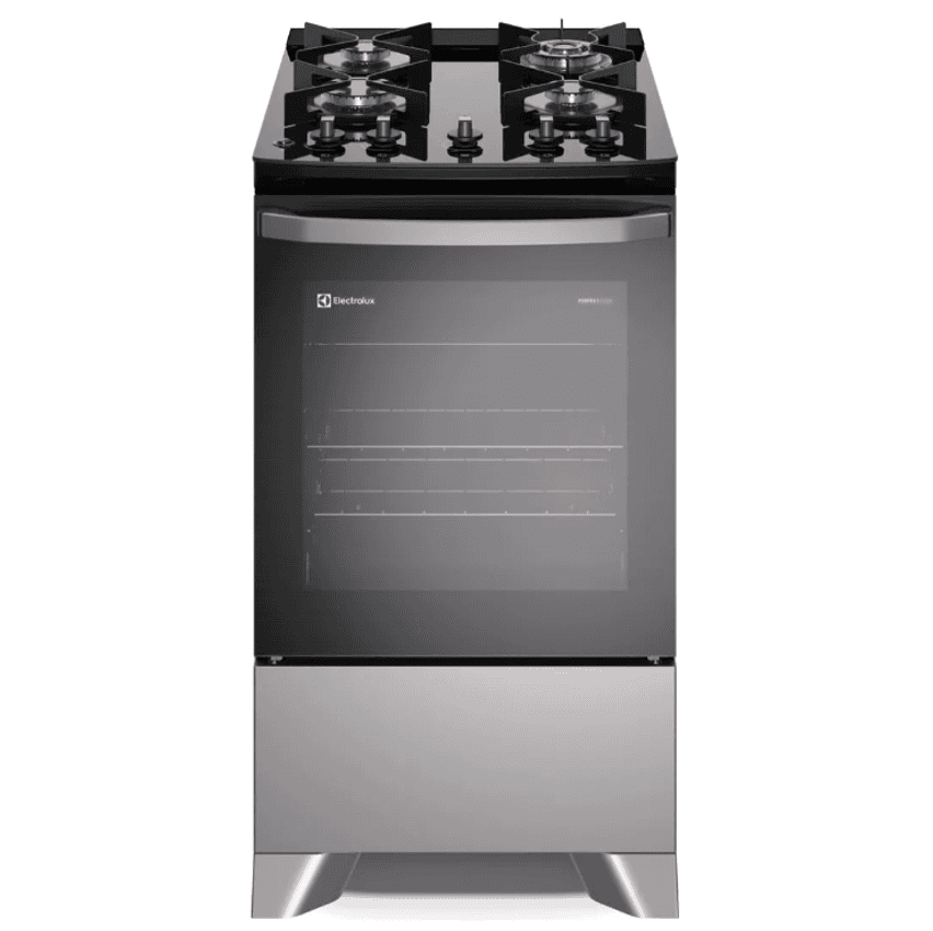 Fogão Electrolux 4 Bocas Com Perfectcook Prata (fe4gs)