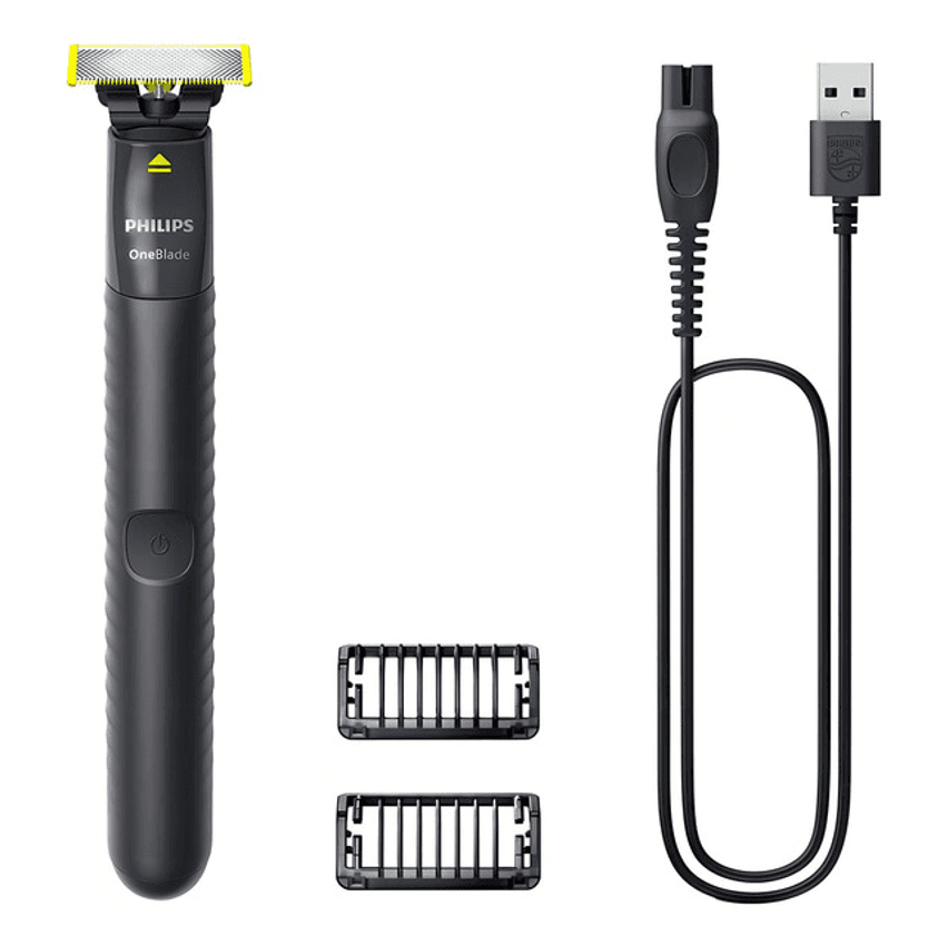 Aparador De Pelos Philips Oneblade Qp1424/10 Na Cor Cinza Chumbo -