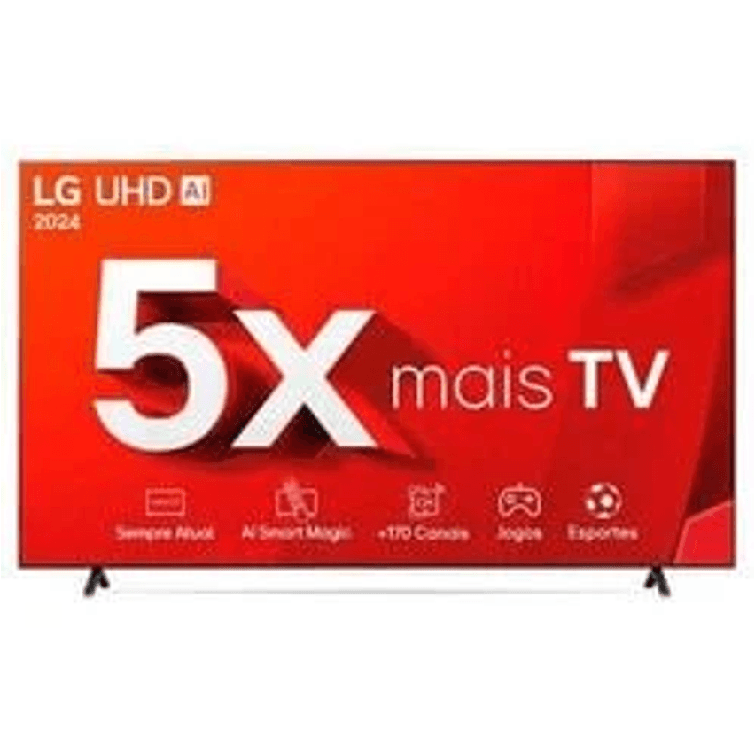 Smart TV 86" 4K LG Ultra HD 86UT8050 com Processador a5 Ger7 AI, Alexa/Chromecast integrado