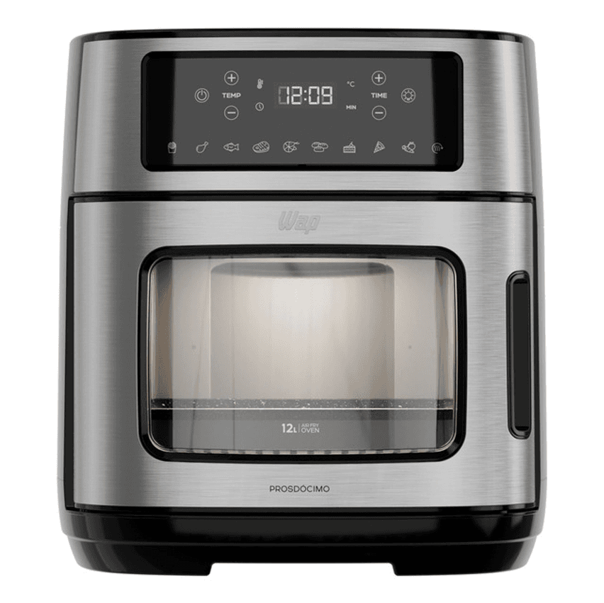 Fritadeira Elétrica Wap Air Fryer Oven Digital 12 Litros Antiaderente Cesto Removível