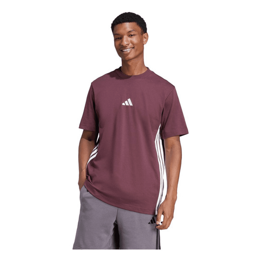 Camiseta Malha Simples Essentials Três Listras adidas