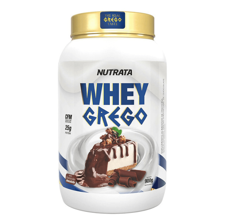Whey Grego - 900g - Sabores - Nutrata Sabor Cheesecake De Chocolate