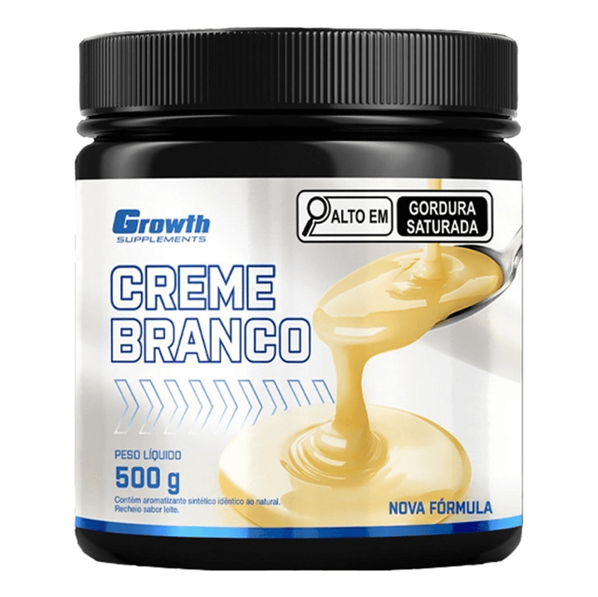 Creme Branco Fit 500g Sem Açucar Growth Supplements