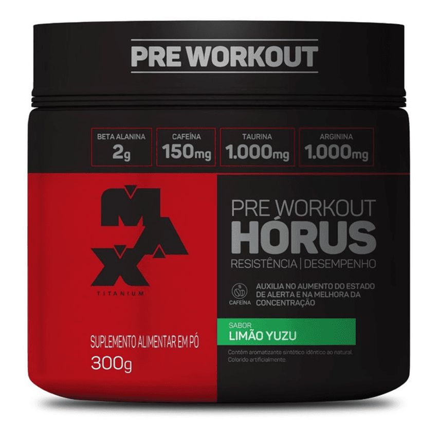 Suplemento Em Pó Max Titanium Horus Sabor Limão Yuzu Em Pote De 300g
