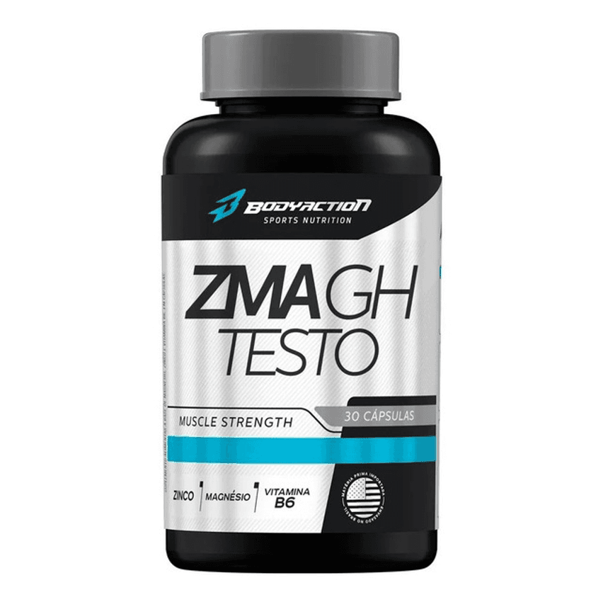 Zma Gh-testo Super Concentrado 30 Cápsulas - Body Action Sabor Sem Sabor