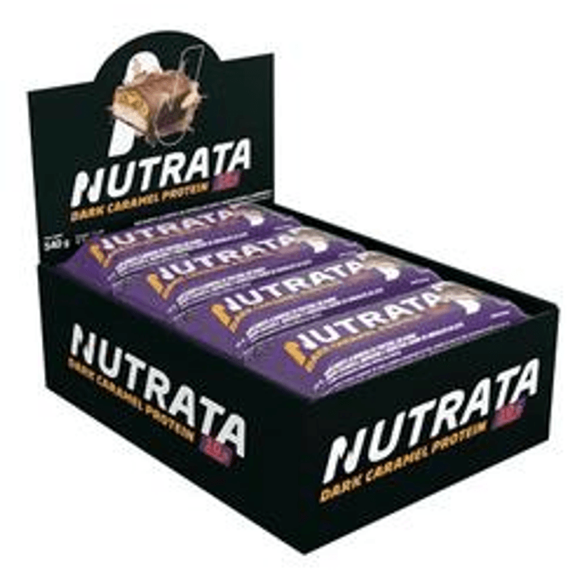 Barra Whey Protein Caramel Bar Nutrata Grow Soldiers Nutry Sabor Dark Caramelo