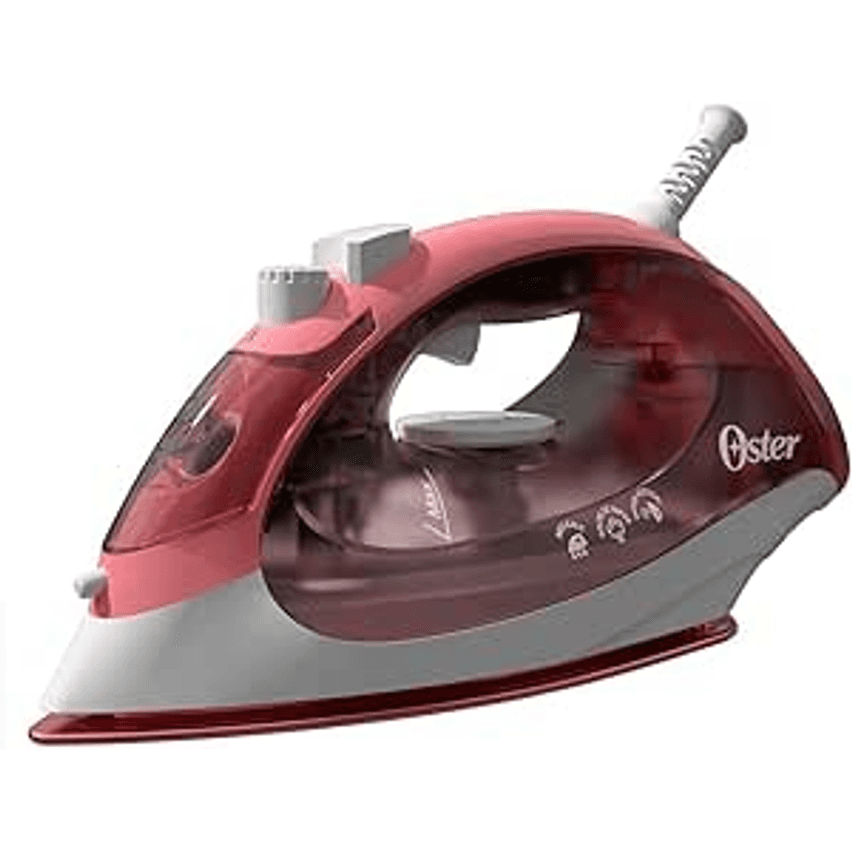 Ferro de Passar a Vapor Oster, Aeroceramic, Base Cerâmica, 220V, Vermelho, 1400W, GCSTBS5053