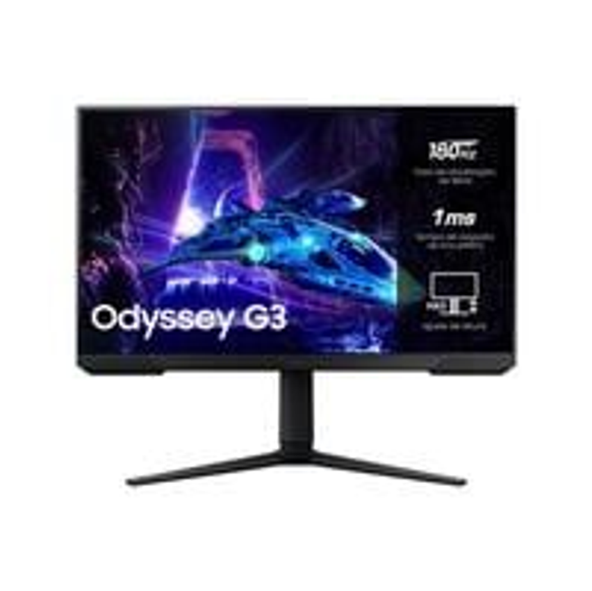 Monitor Gamer Samsung Odyssey G3, 27" Full HD, 180Hz, 1ms, HDMI e DP, Ajuste de Altura, Freesync, Preto - LS27DG300ELXZD