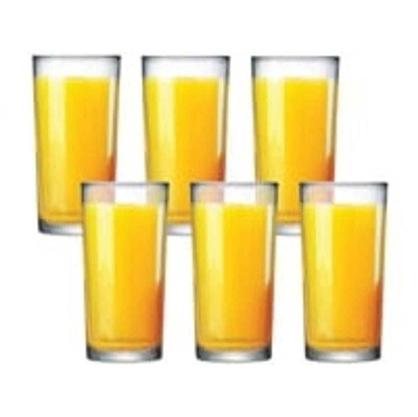Jogo de Copos Vidro 255ml 6 Peças Ruvolo - Glass Company 680703