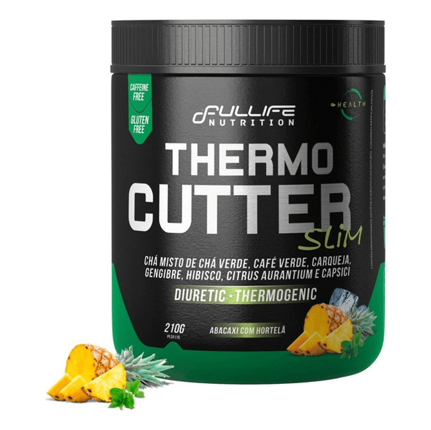 Termogênico Thermo Cutter 210g  Fullife - Chá Verde  Hibisco Sabor Abacaxi Com Hortelã