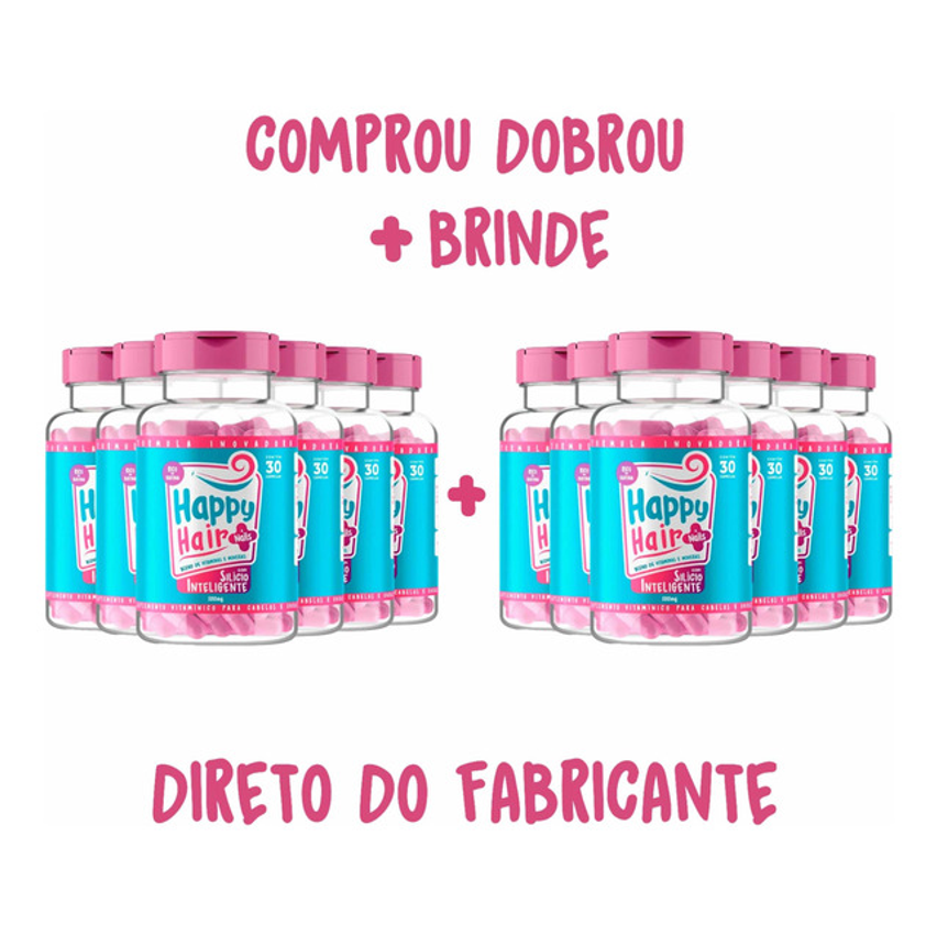 Happy Hair Direto De Fábrica, Comprou Dobrou Mais Brinde.
