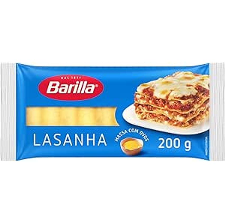 Barilla Massa Com Ovos Lasanha 200G