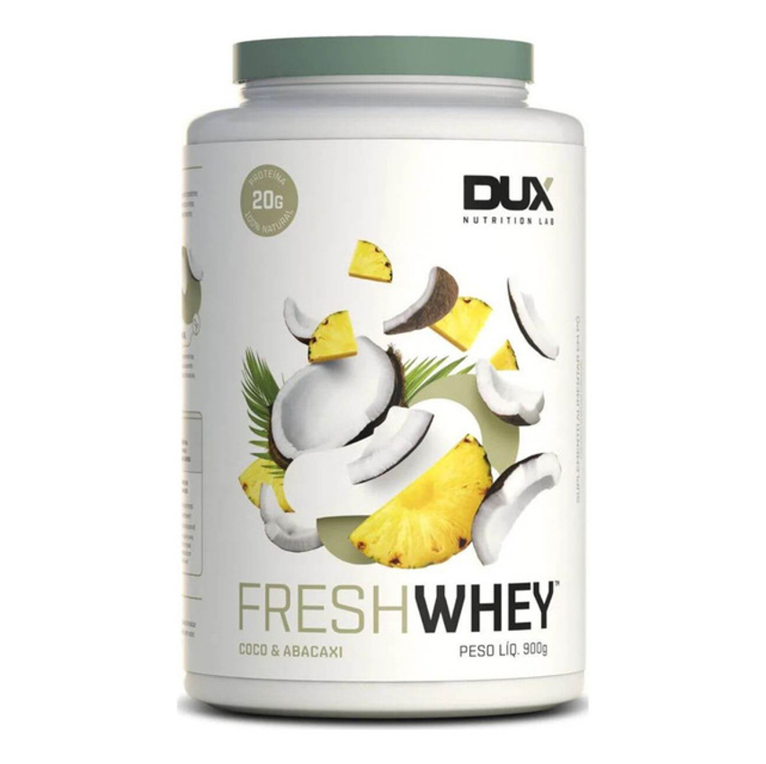 Fresh Whey Protein Dux Nutrition 3w 100% Puro Natural Limpo Sabor Coco E Abacaxi