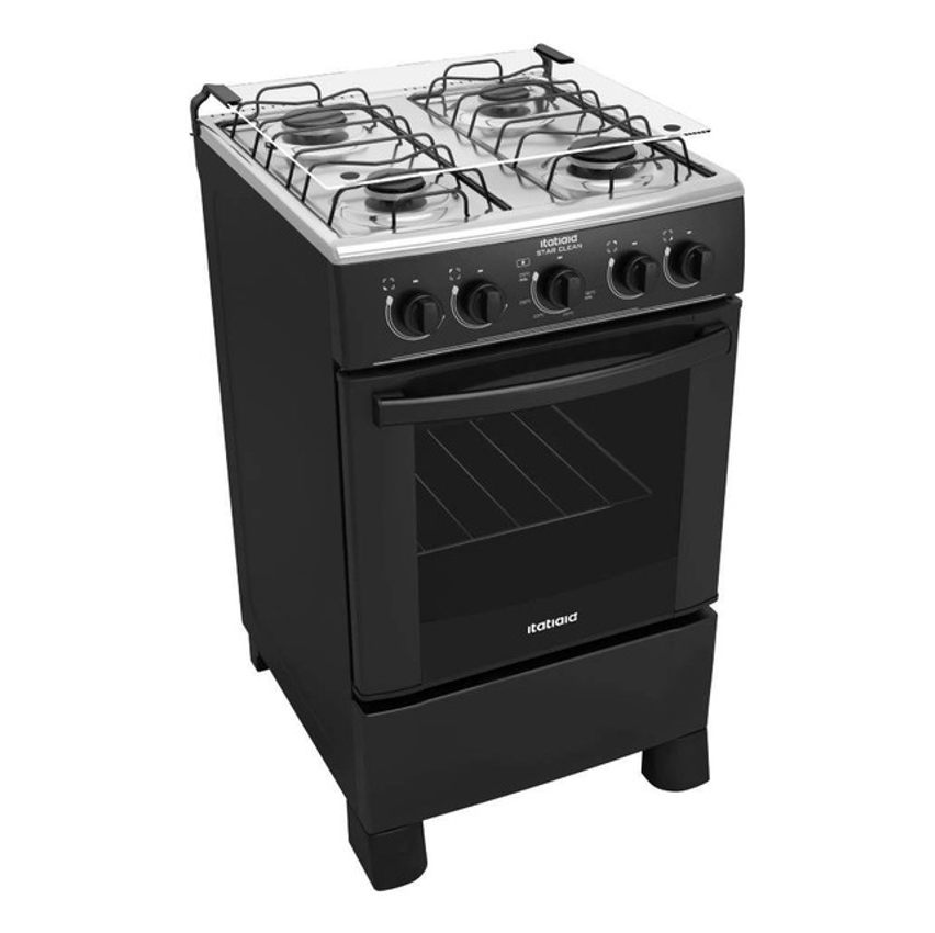 Cozinha Itatiaia Fogão Star Clean Gás 51l Cor Preto