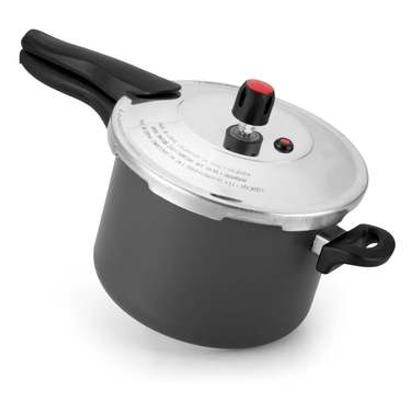 Panela Pressão 4,5l Antiaderente Fechamento Externo Premium Cor Cinza Alegrete