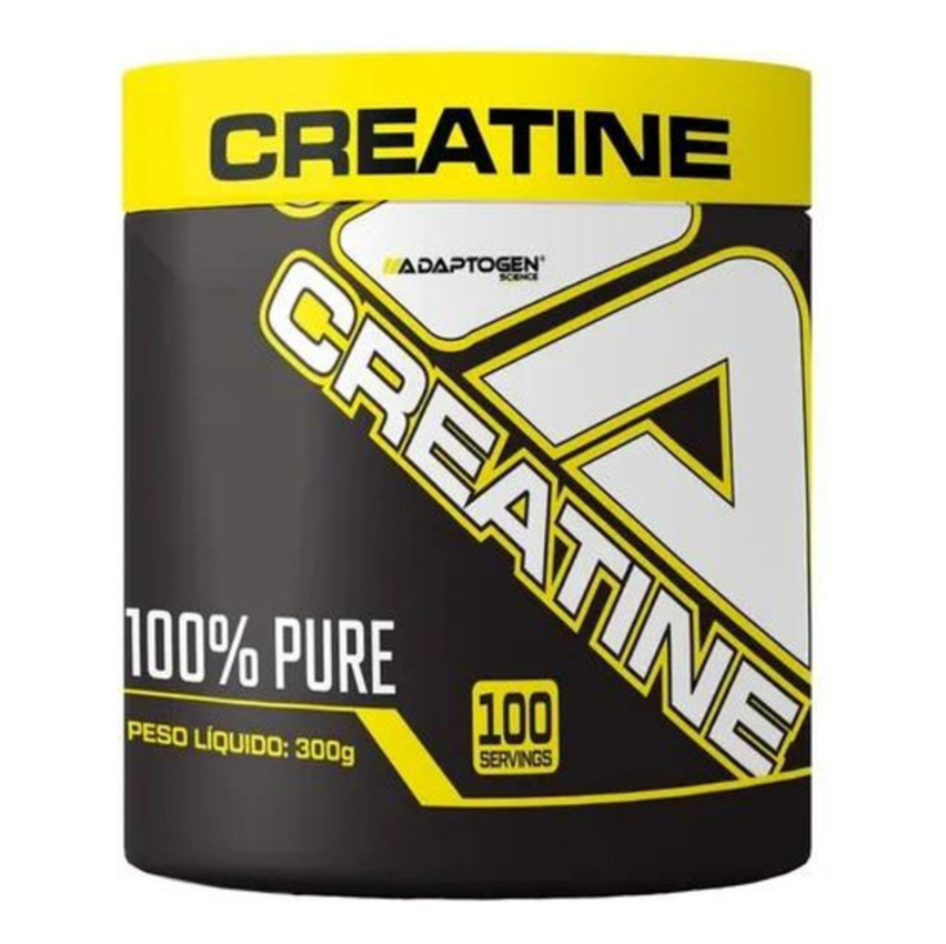 Creatina Platinum 300g Adaptogen Science - 100% Pura Sabor Sem Sabor