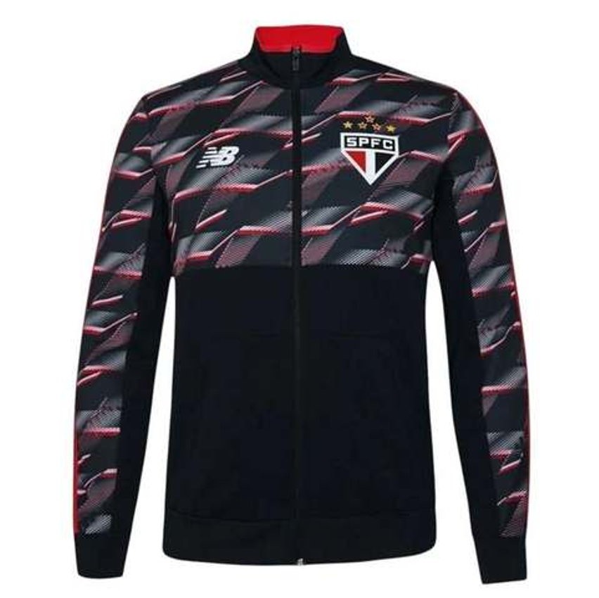 Jaqueta New Balance São Paulo Pré Jogo 2024/25 Masculina - Preto 2GG - Preto