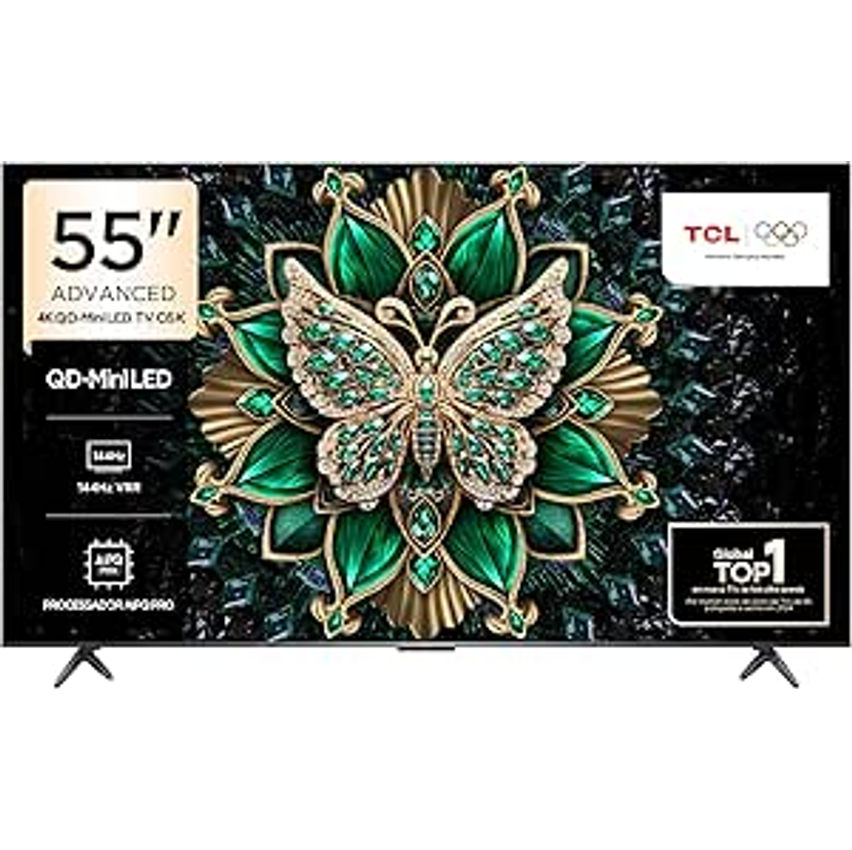TCL PREMIUM 4K QD-Mini LED TV 55“ C6K GOOGLE TV DOLBY VISION IQ