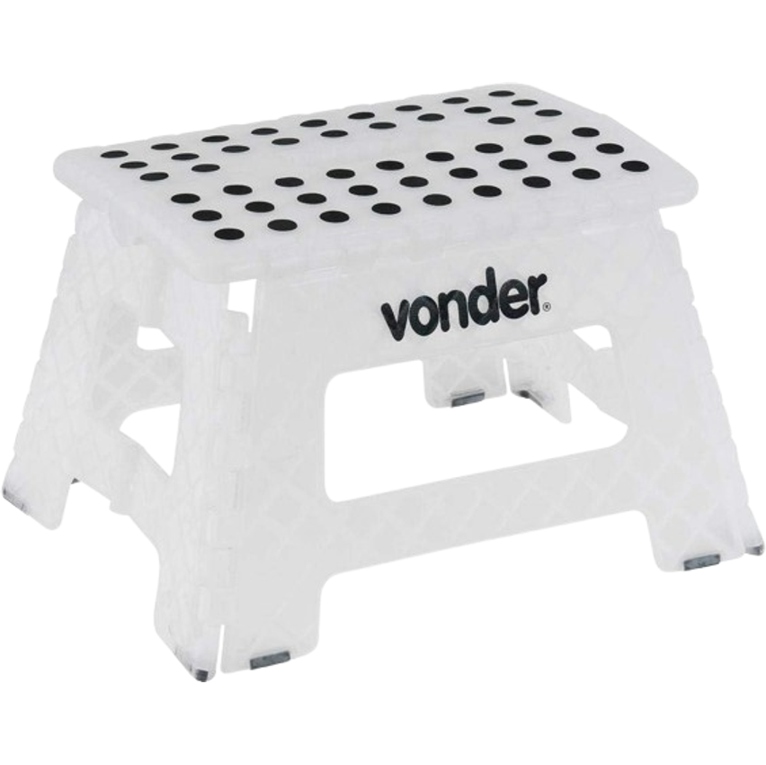 Vonder Banqueta Plástica Dobrável Branca Altura 220 Mm