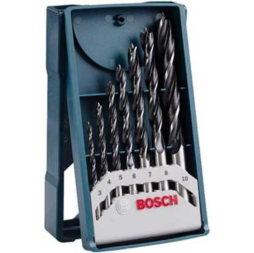 Bosch Jogo De Brocas Madeira Mini X-Line 3-10Mm