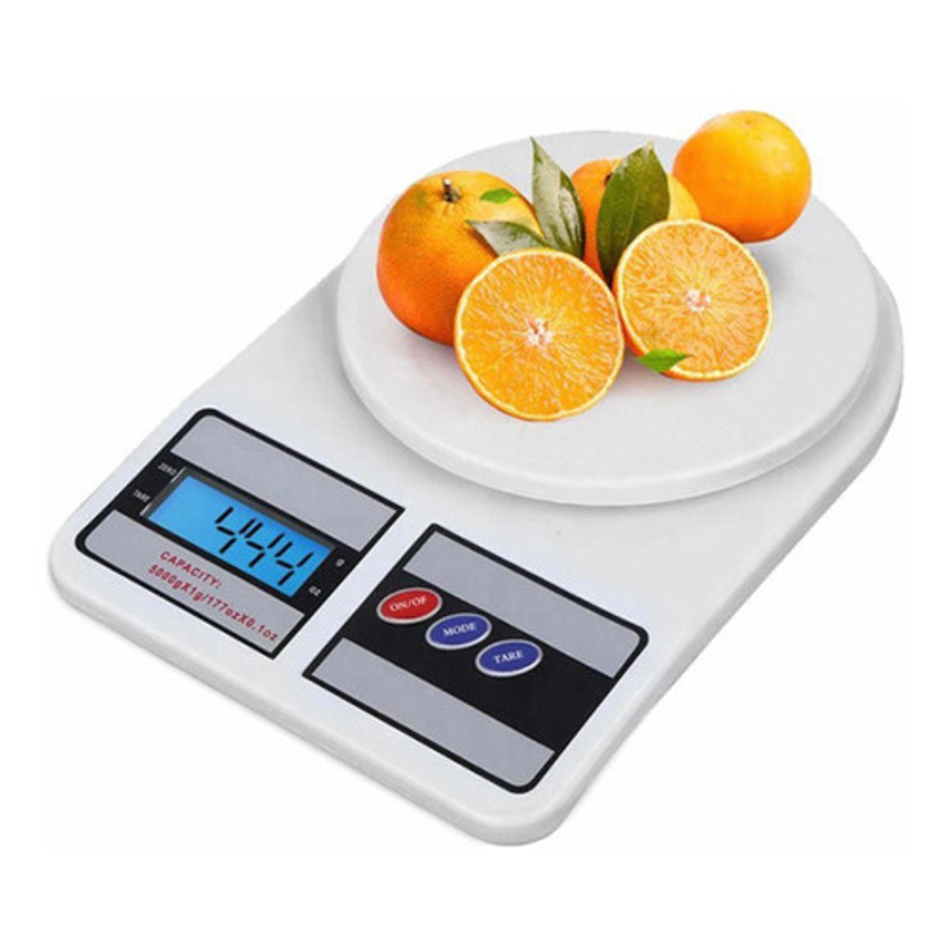 Balança Digital De Precisão Cozinha 10kg Wellmix Cor Branco