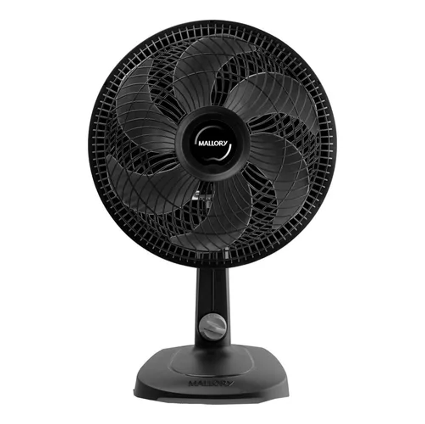 Mallory Ventilador Turbo 6 Pás 30cm Compact Preto Diâmetro Material Plástico